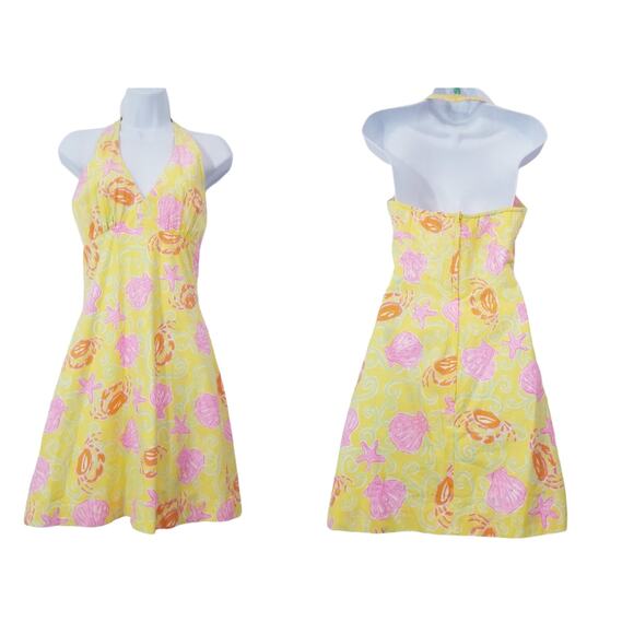 Lilly Pulitzer Bright Colors Under the Sea Halter Mini Dress - Picture 1 of 13